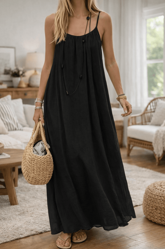Everyday Casual Backless Maxi Dress Essential